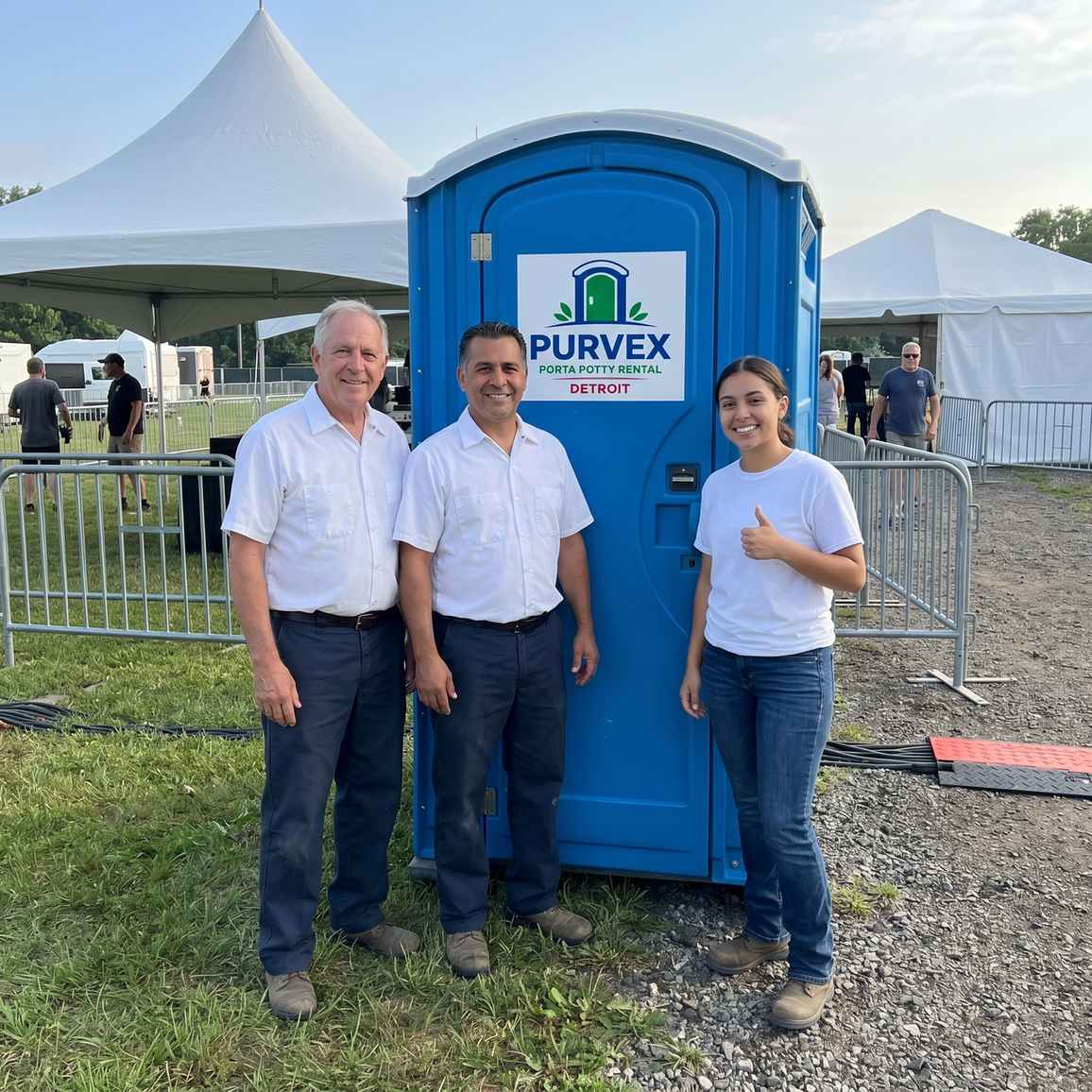 Purvex Porta Potty Rental Detroit event setup